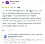 Patient Testimonials | Dr.Kiran Kumar Lingutla | Ameerpet, Hyderabad